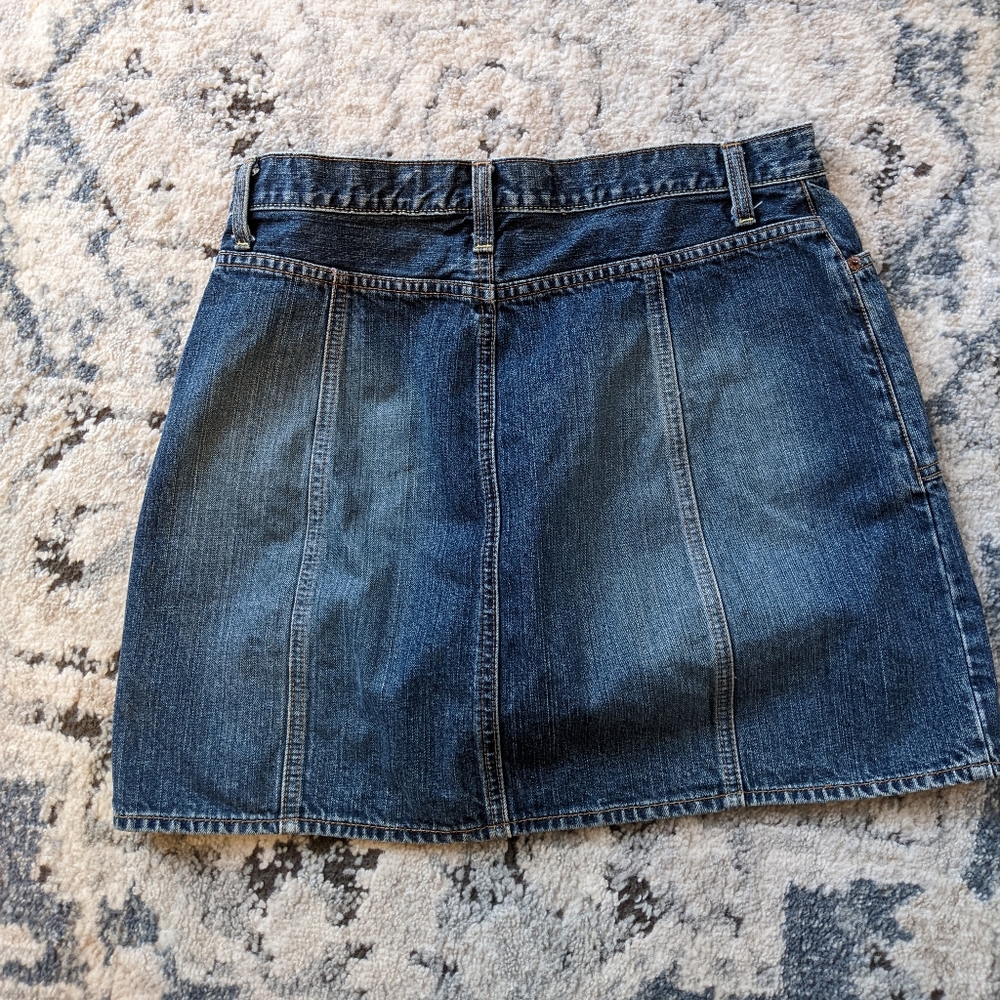GAP Jeans Denim Skirt Size 10 - Picture 2 of 5